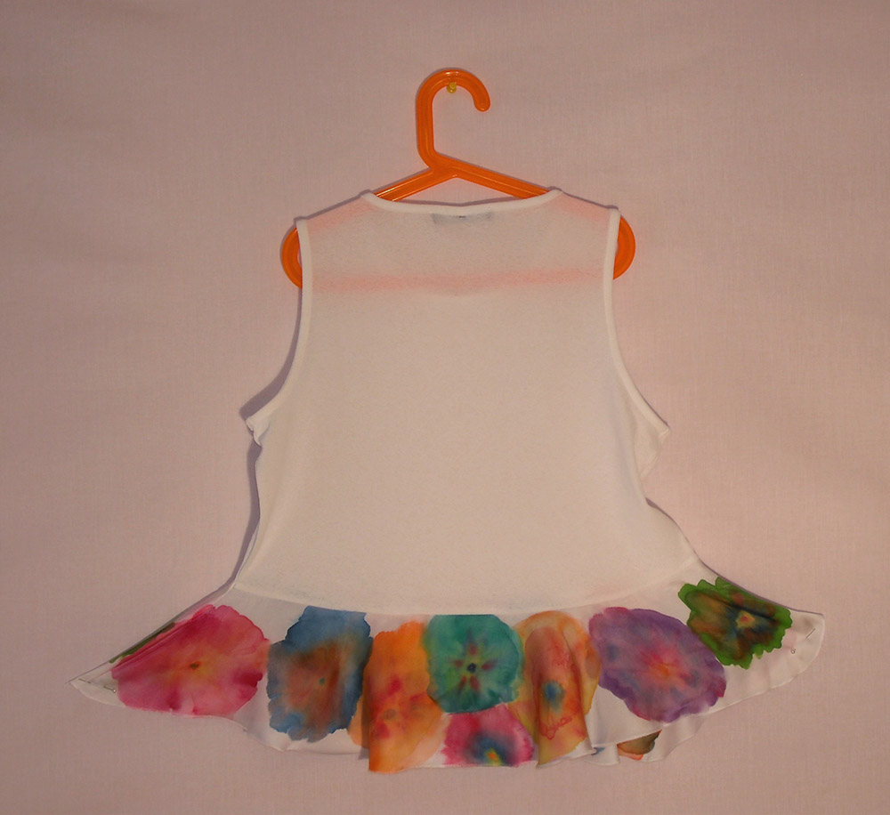 vestidos de niñas pintados a mano